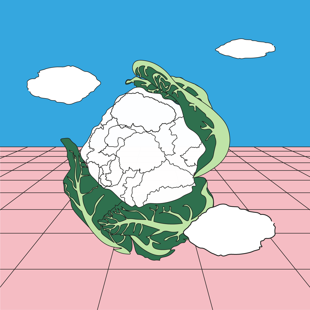 Cauliflower as a cloud